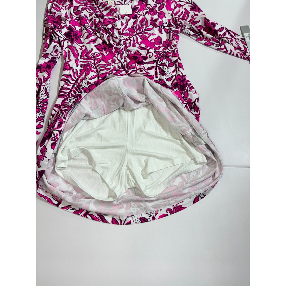Lilly Pulitzer Anne skirted romper elderberry blossom Dress Womens Medium Pink - Picture 8 of 9